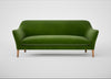 Wallis 4 Seater Sofa Smart Luxe Velvet Grass / Natural