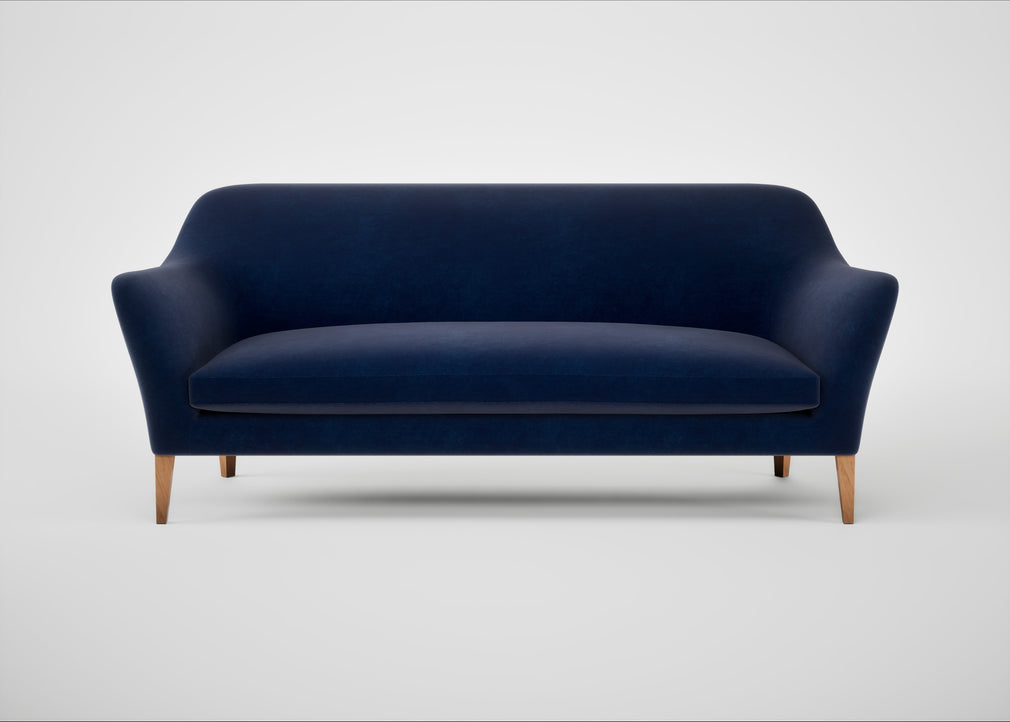 Wallis 4 Seater Sofa Smart Luxe Velvet Midnight / Natural