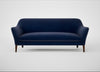 Wallis 4 Seater Sofa Smart Luxe Velvet Midnight / Walnut Stained