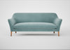 Wallis 4 Seater Sofa Smart Luxe Velvet Mineral Blue / Natural
