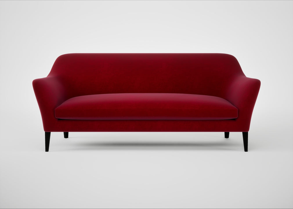 Wallis 4 Seater Sofa Smart Luxe Velvet Mulberry / Black