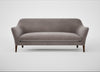 Wallis 4 Seater Sofa Smart Luxe Velvet Mushroom / Walnut Stained