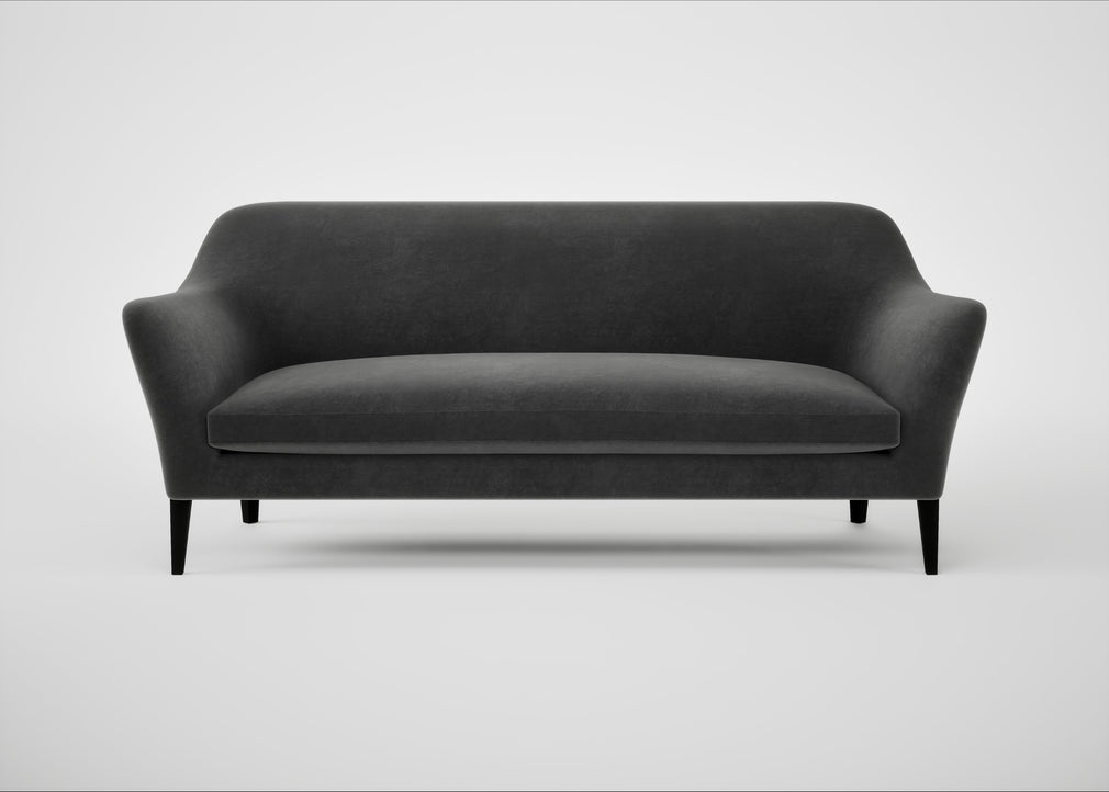Wallis 4 Seater Sofa Smart Luxe Velvet Nickel / Black