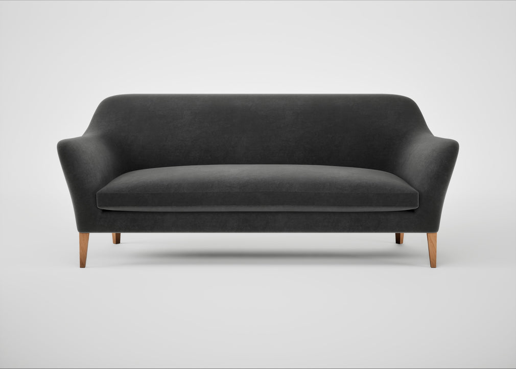 Wallis 4 Seater Sofa Smart Luxe Velvet Nickel / Natural