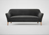 Wallis 4 Seater Sofa Smart Luxe Velvet Nickel / Walnut Stained