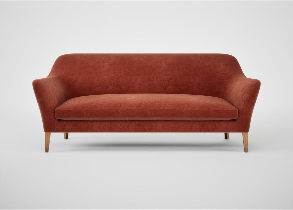 Wallis 4 Seater Sofa Smart Luxe Velvet Tawny / Natural