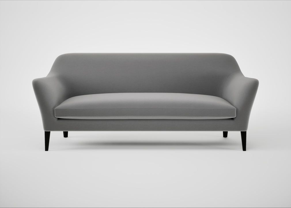 Wallis 4 Seater Sofa Smart Velvet Mercury / Black