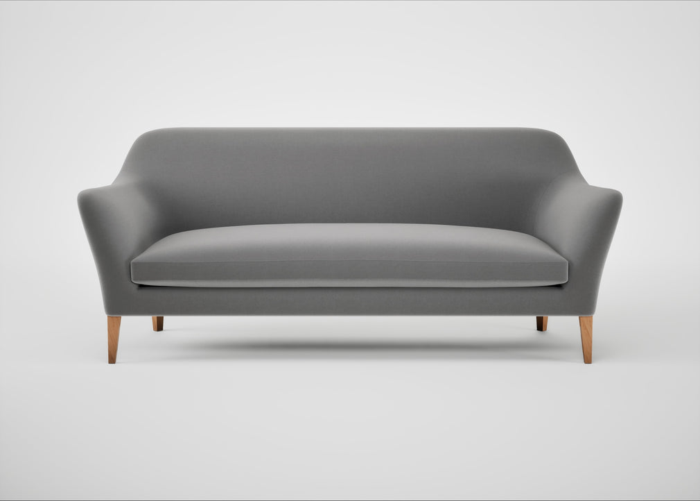 Wallis 4 Seater Sofa Smart Velvet Mercury / Natural