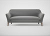 Wallis 4 Seater Sofa Smart Velvet Mercury / Walnut Stained