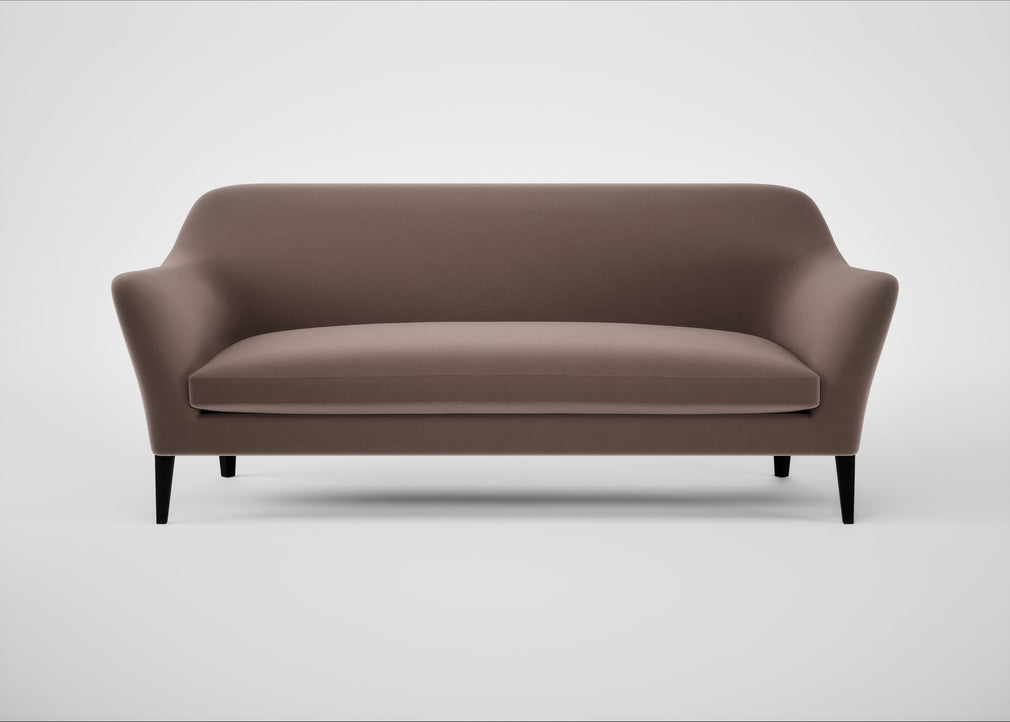 Wallis 4 Seater Sofa Smart Velvet Mouse / Black