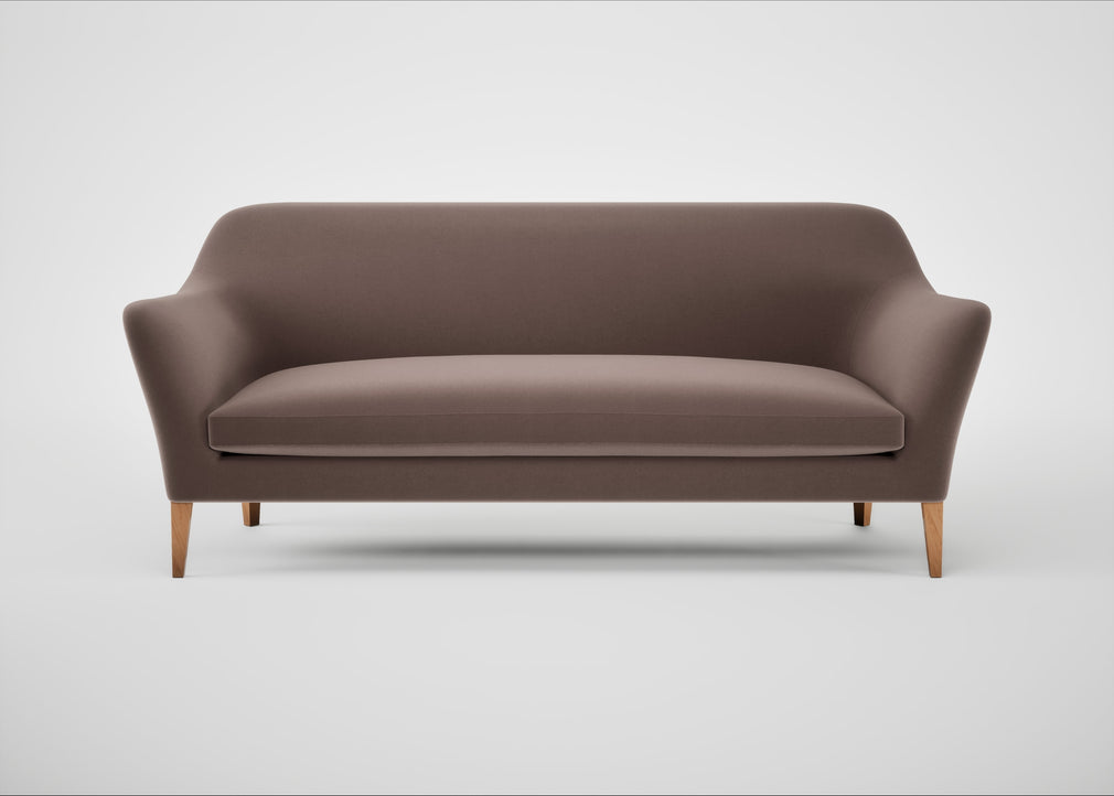 Wallis 4 Seater Sofa Smart Velvet Mouse / Natural