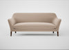 Wallis 4 Seater Sofa Smart Velvet Pebble / Walnut Stained
