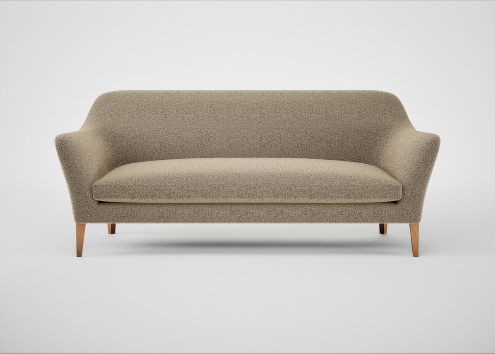 Wallis 4 Seater Sofa Boucle Velvet Rocky / Natural