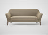 Wallis 4 Seater Sofa Boucle Velvet Rocky / Walnut Stained