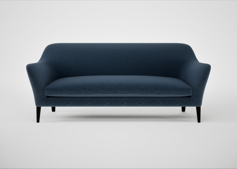Wallis 4 Seater Sofa Boucle Velvet Space / Black