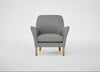 Wallis Armchair Boucle Steel / Natural