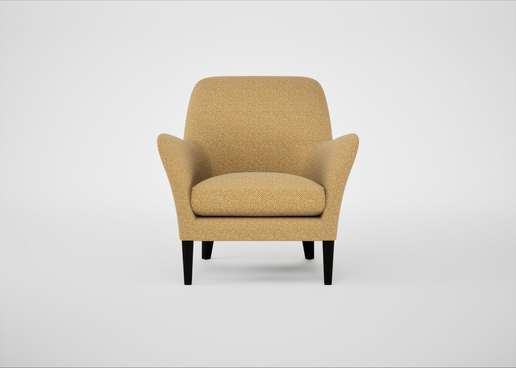 Wallis Armchair Boucle Tweed Citrine / Black