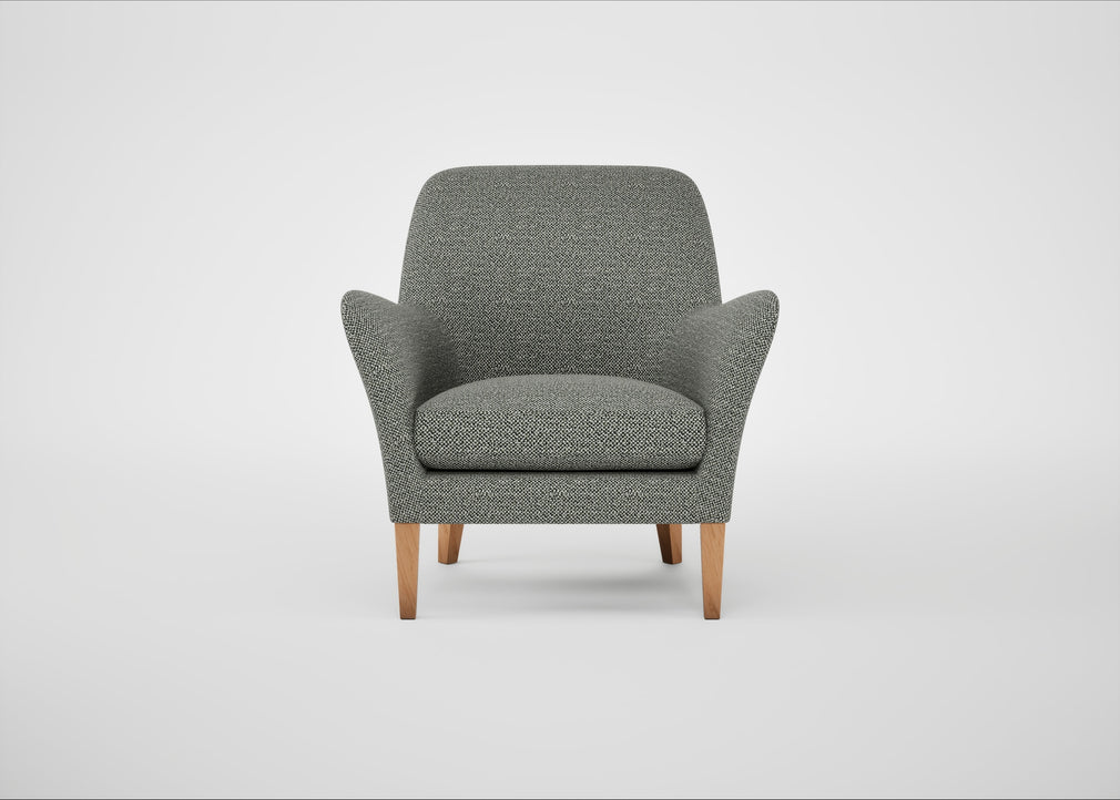 Wallis Armchair Boucle Tweed Lapis / Natural