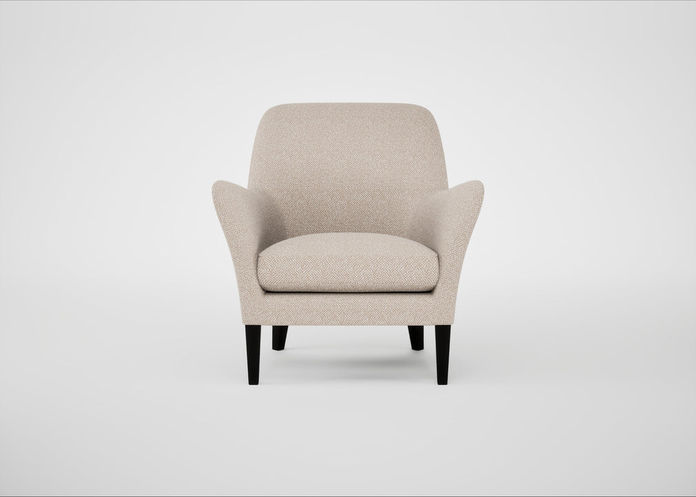 Wallis Armchair Boucle Tweed Pearl / Black