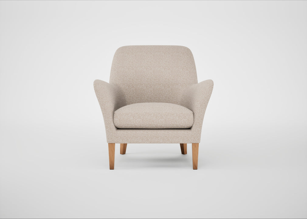 Wallis Armchair Boucle Tweed Pearl / Natural