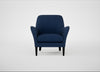 Wallis Armchair Broad Weave Lagoon / Black