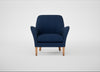 Wallis Armchair Broad Weave Lagoon / Natural