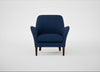 Wallis Armchair Broad Weave Lagoon / Walnut Stained