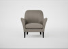 Wallis Armchair Broad Weave Pebble / Black