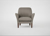 Wallis Armchair Broad Weave Pebble / Walnut Stained