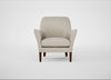 Wallis Armchair Broad Weave Putty / Walnut Stained