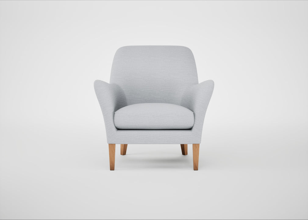 Wallis Armchair Broad Weave Tin / Natural