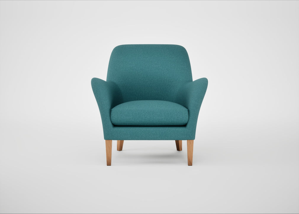 Wallis Armchair Brushed Cotton Cadet / Natural