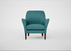 Wallis Armchair Brushed Cotton Cadet / Walnut Stained
