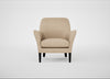 Wallis Armchair Capelo Linen-Cotton Bamboo / Black