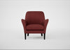 Wallis Armchair Capelo Linen-Cotton Etruscan Red / Black