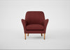Wallis Armchair Capelo Linen-Cotton Etruscan Red / Natural