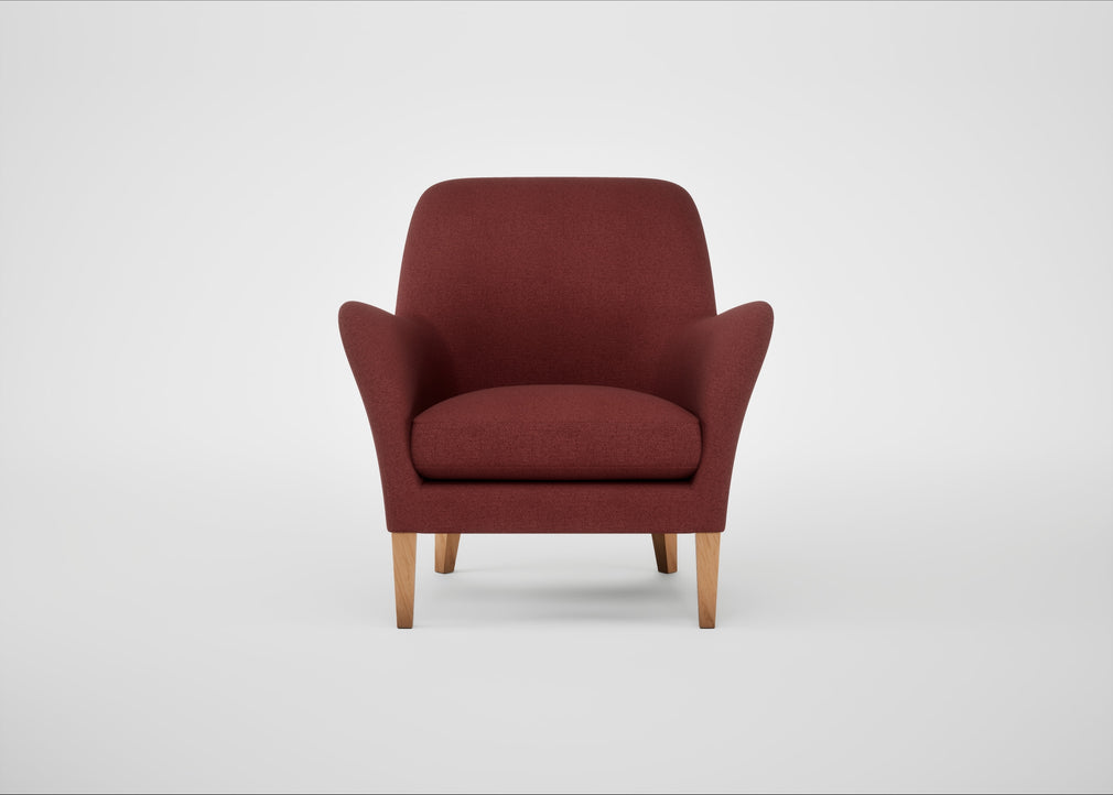 Wallis Armchair Capelo Linen-Cotton Etruscan Red / Natural