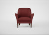 Wallis Armchair Capelo Linen-Cotton Etruscan Red / Walnut Stained