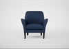Wallis Armchair Capelo Linen-Cotton Inkspot / Black