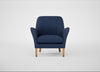 Wallis Armchair Capelo Linen-Cotton Inkspot / Natural