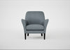 Wallis Armchair Capelo Linen-Cotton Mineral / Black