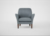 Wallis Armchair Capelo Linen-Cotton Mineral / Walnut Stained