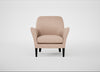 Wallis Armchair Capelo Linen-Cotton Rosedale / Black