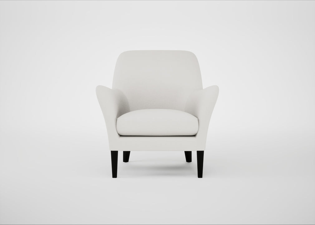 Wallis Armchair Capelo Linen-Cotton Sea Salt / Black