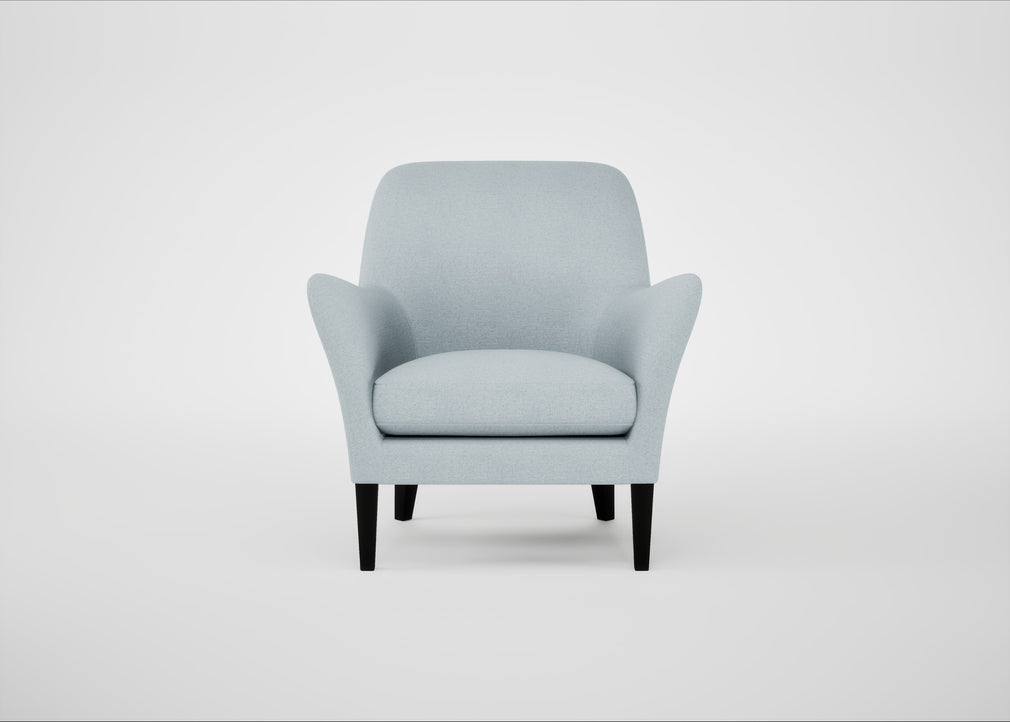 Wallis Armchair Capelo Linen-Cotton Sea Shanty / Black