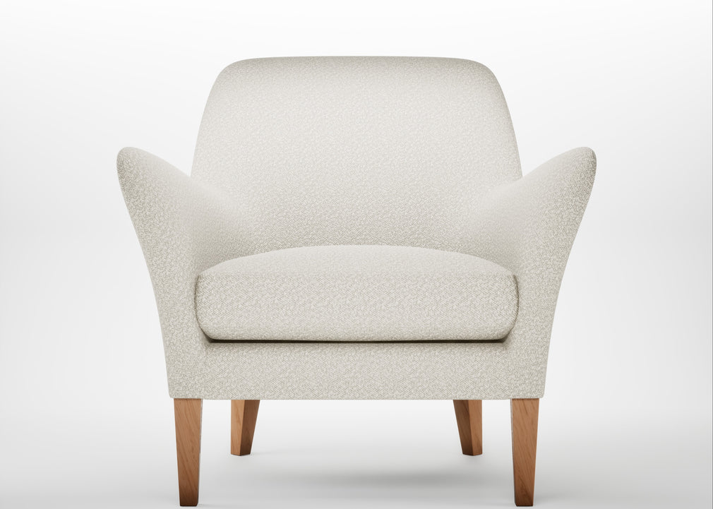 Wallis Armchair Chunky Boucle Ecru / Natural