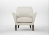 Wallis Armchair Chunky Boucle Ecru / Walnut Stained