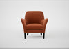 Wallis Armchair Cotton Velvet Russet / Black