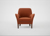Wallis Armchair Cotton Velvet Russet / Walnut Stained
