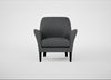 Wallis Armchair Melton Wool Granite / Black